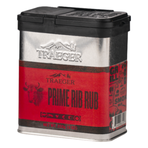 Rub prime rib Traeger