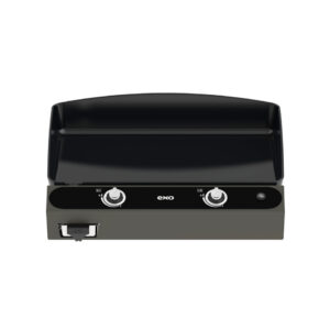 Eno Bergerac plancha au propane 2 brûleurs gris cargo